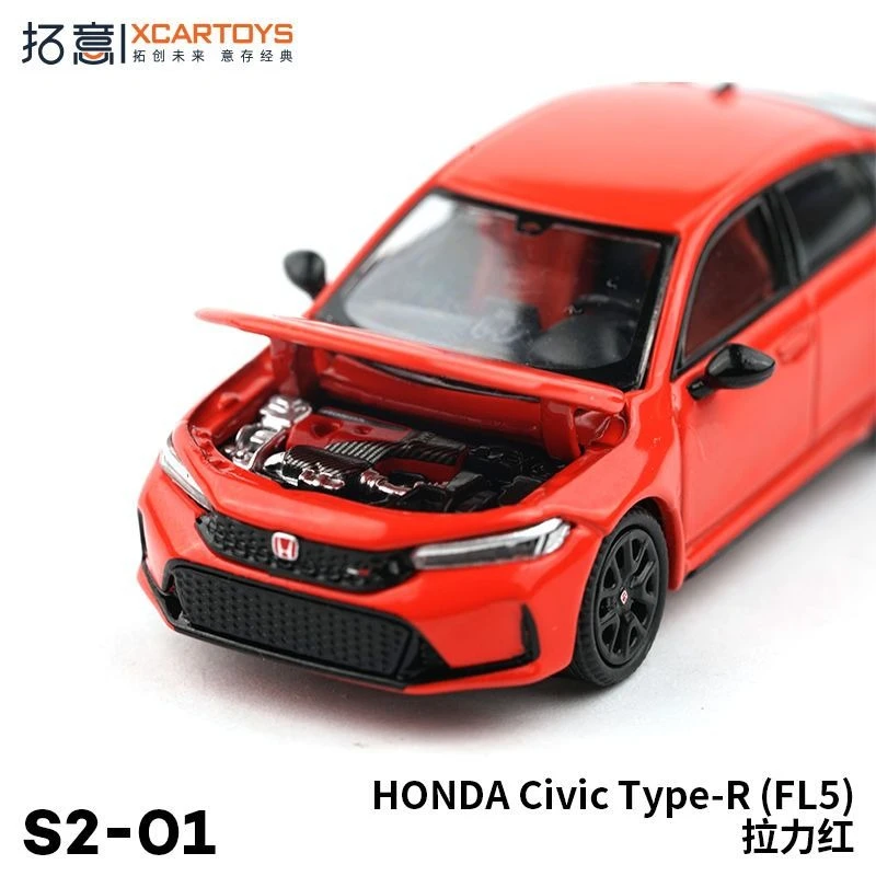 

XCARTOYS 1/64 Type-R FL5 Red S2-01 Alloy Car Static Model Mini Vehicles Collection Ornament Children's Birthday Gift Toys