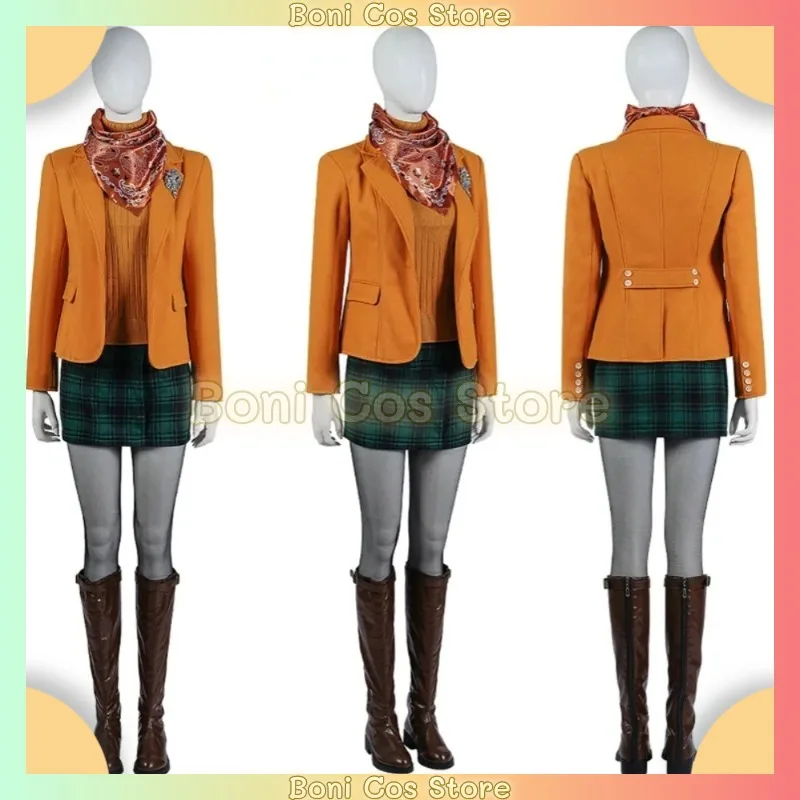 Game Evil Ashley Graham Cosplay Costume Yellow Ashley Coat Skirt Full Set Adult Woman Halloween Comic Con Outfit Custom Carnival