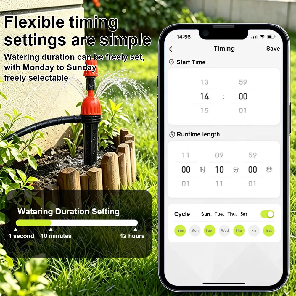 3Zone Tuya Wifi Automatic Sprinkle Timer Remote Garden Water Timer Smart Irrigation Water System Hose Control Unit Support Alexa