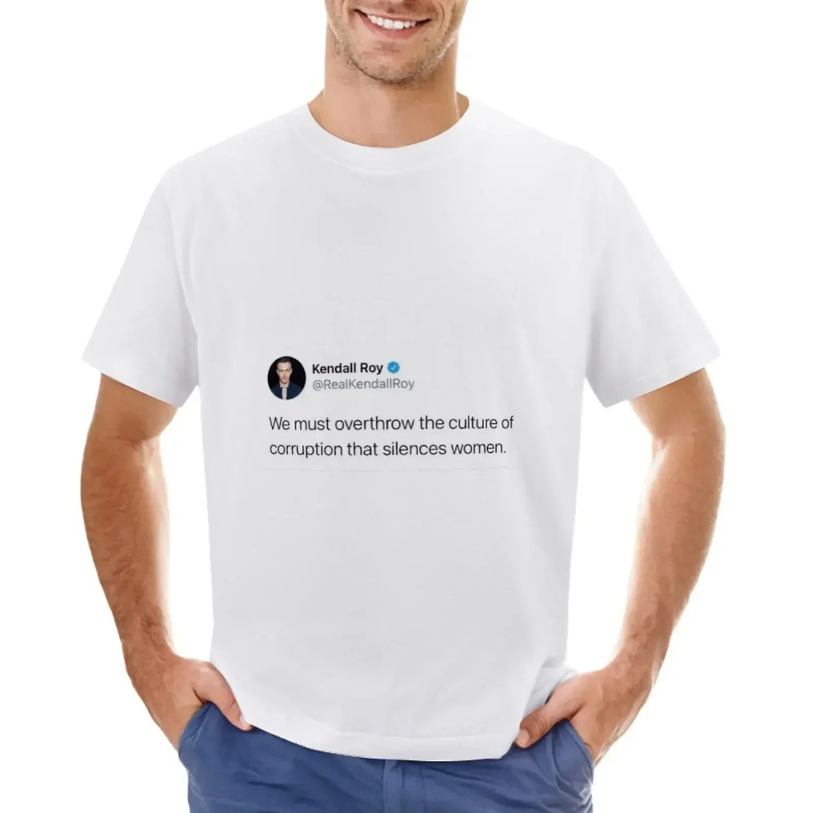 Kendall Roy Succession Tweet T-Shirt tops hot sale Short sleeve tee Men's clothing tshirts for mens designer clothing Crewneck