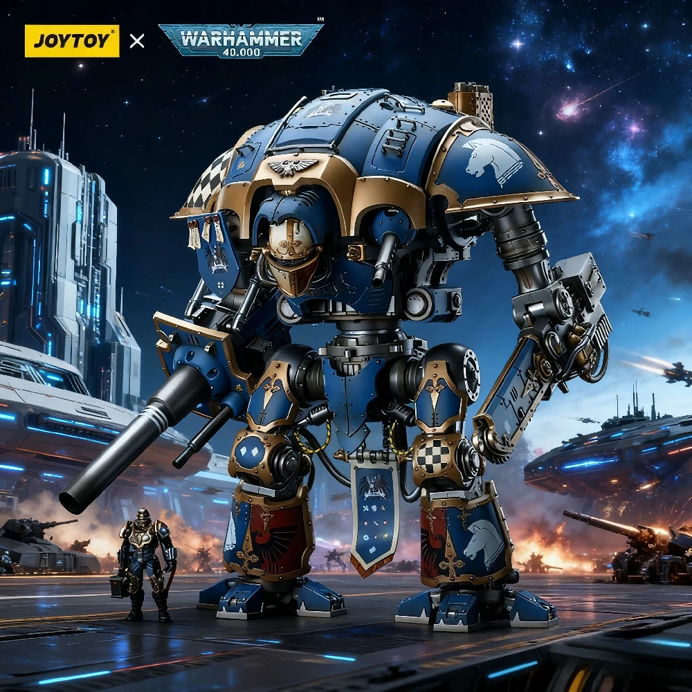 JOYTOY Warhammer 40,000 Action Figure 54CM Imperial Knights House Terryn Knight Paladin 1:18 Mecha Model Ultra-rare Collection