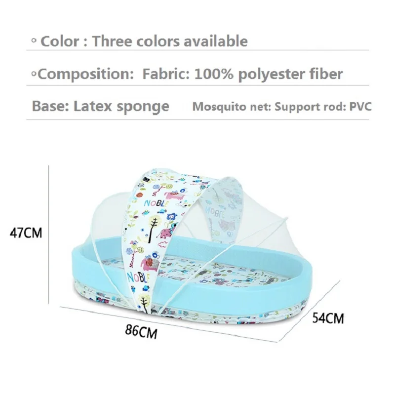 ポータブルトラベルネスト,多機能,幼児,スパイク,蚊帳,取り外し可能な折りたたみ式バスセット