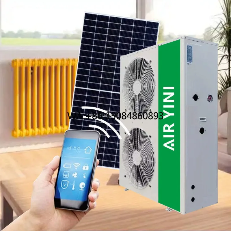 Smart Wifi Control Solar Inverter Air To Water Heat Pump Water Heater, Energy Saving Low Noise Fast Heating Durable Use