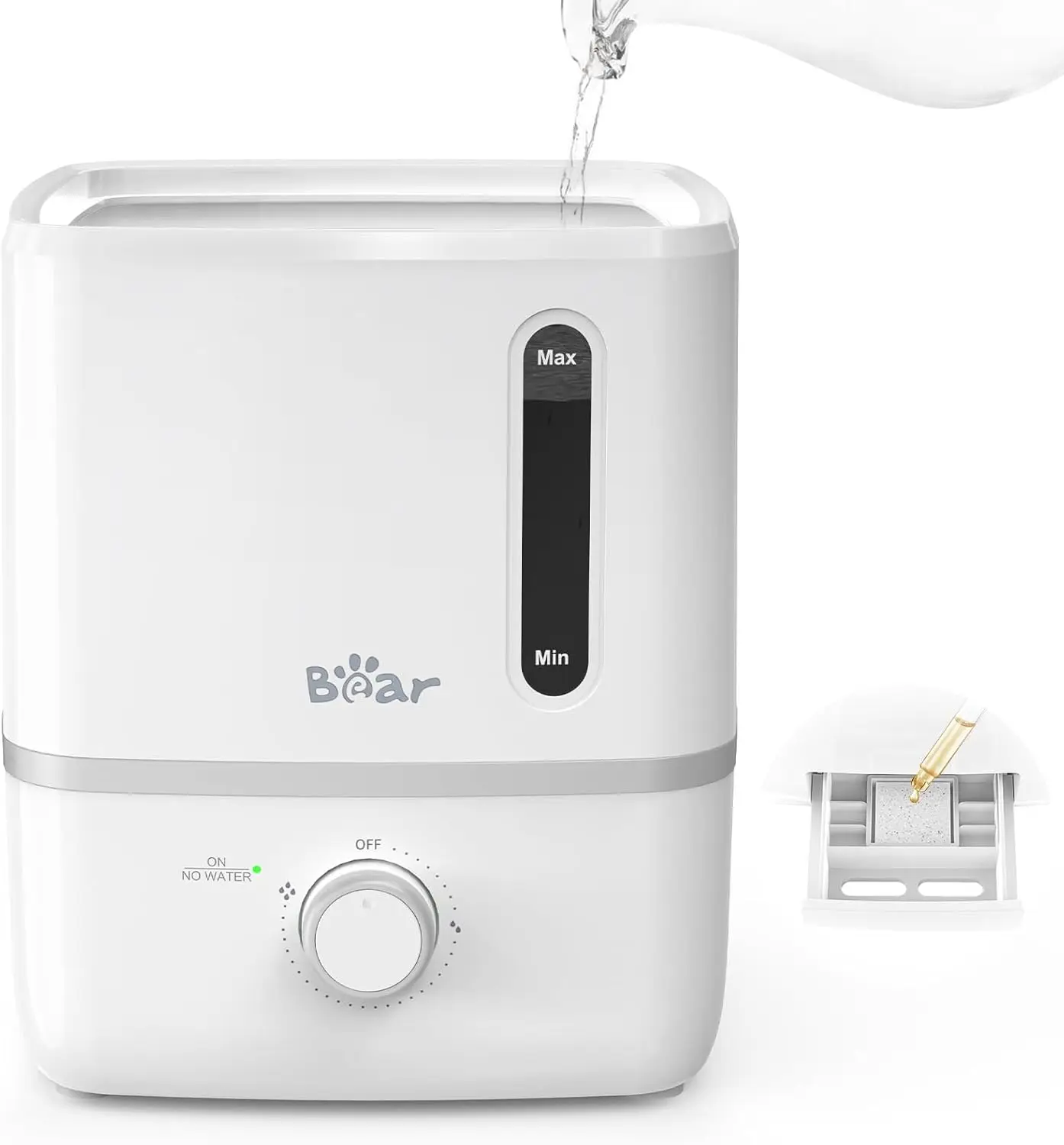 

Ультразвуковой увлажнитель воздуха с функцией ароматизации объемом 2,5 л, бесшумный, с автоматическим отключением, для спальни и дома