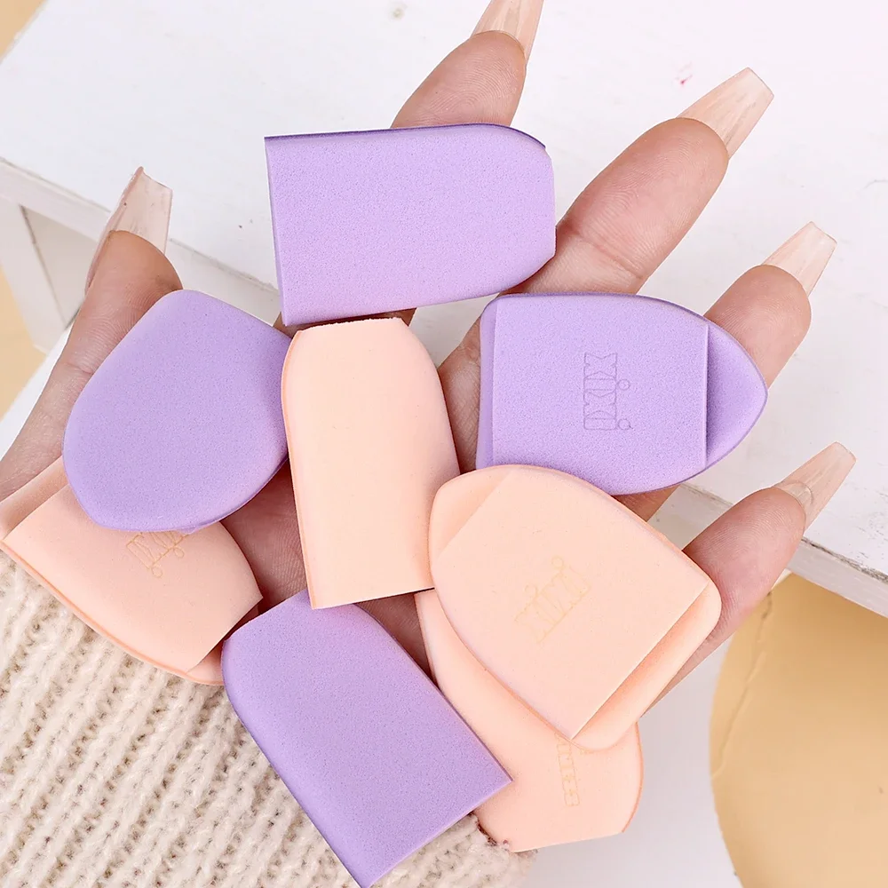 Mini Size Finger Puff Set Detail Makeup Sponge Wet Dry Use Concealer Foundation Blusher Applicator Powder Puff Professional Tool