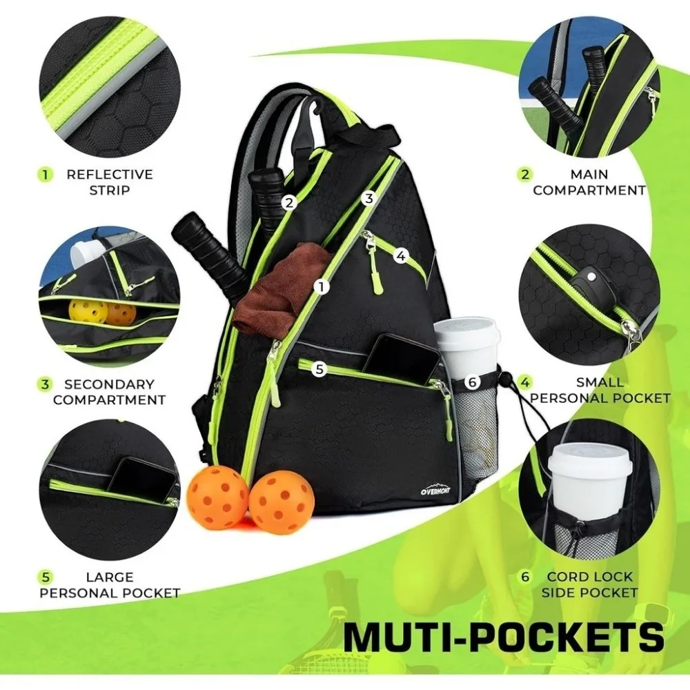 NEW Sports Pickleball Paddle Bag Adjustable Waterproof Pickleball Rackets Backpack Large Capacity Pickle Ball Bag Men Women - Image 4