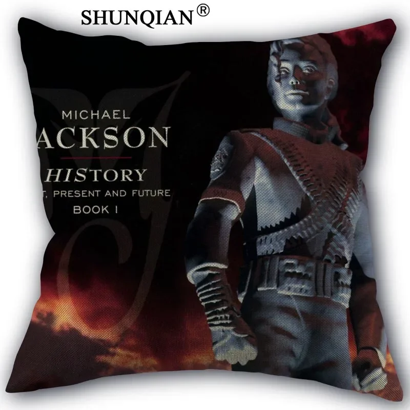 Funda De Cojín Michael Jackson 45x45cm – Rinde Homenaje Al Rey Del Pop Con Estilo (Polialgodón Suave)