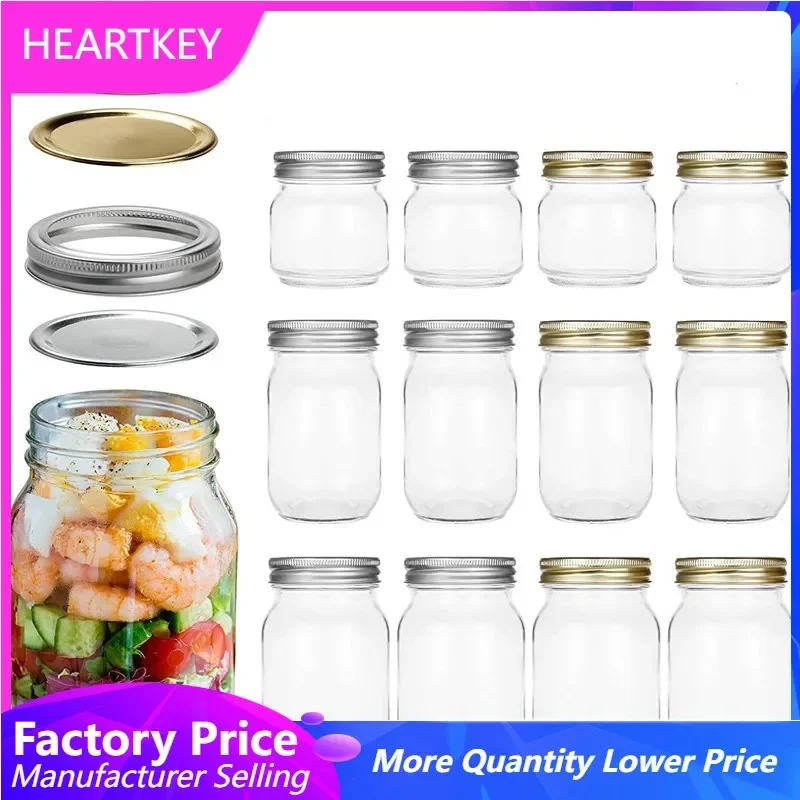 Mason Jars In Bulk Salt And Pepper With Lid Customized Glass Mini Wholesale Regular Mouth Canning