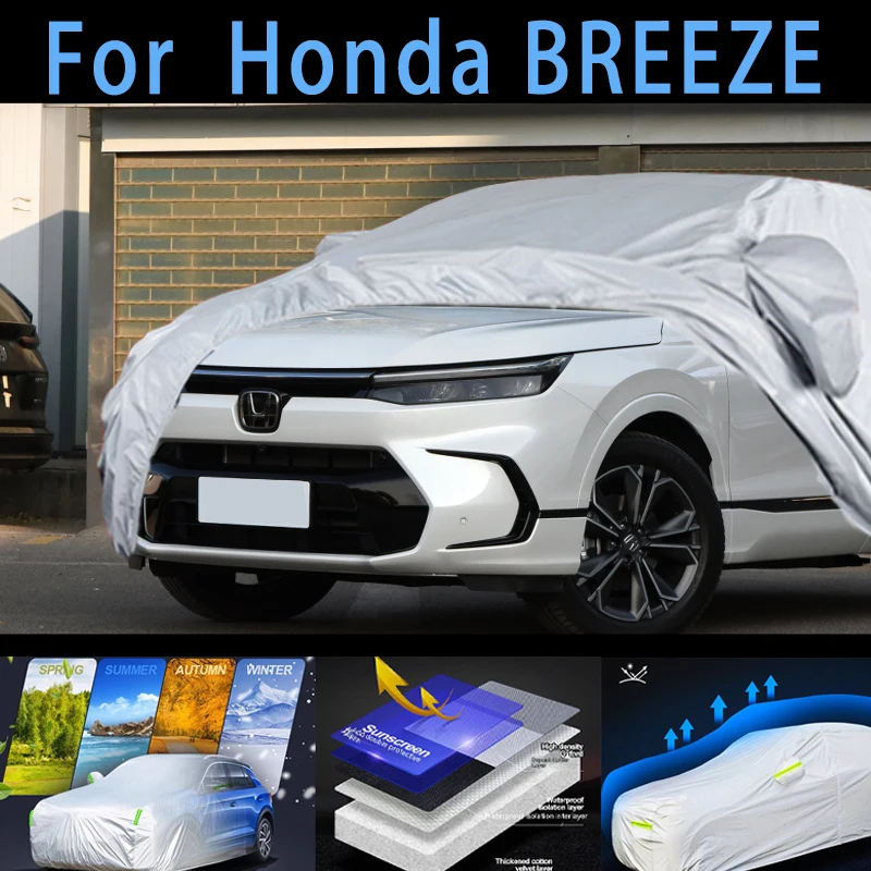 For Honda BREEZE Outdoor Protection Full Car Covers Snow Cover Sunshade Waterproof Dustproof Exterior Car cover protection