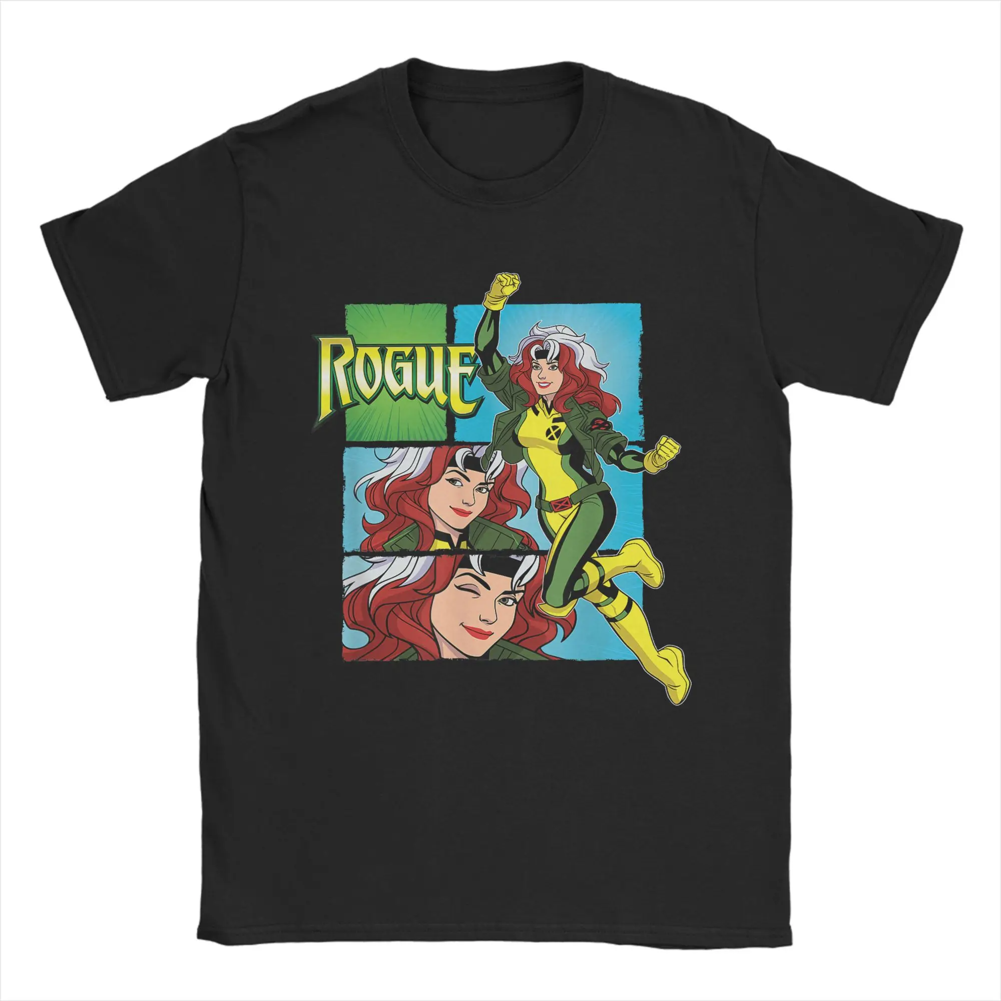 تي شيرت رجالي X Men 97 Rogue Wink Logo تي شيرت موضة الصيف تي شيرت التصميم الكلاسيكي 100 ملابس علوية من القطن حجم كبير 6XL