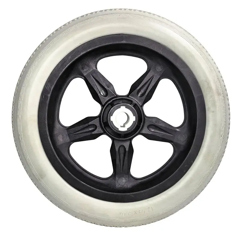 

12 Inch 1/2X2 1/4 Inflatable Solid Tire Wheel Aluminum Key Slot Flange City Cavalier Thread Style Kids Bicycle Tire