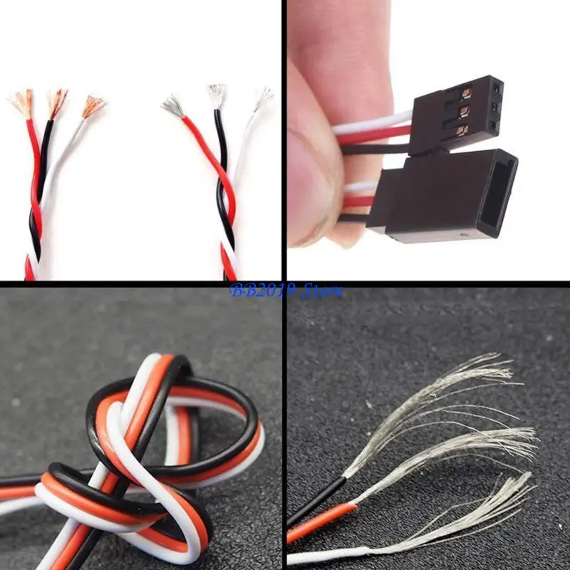 Q0KB 10 stks plug draad connector adapter kabel mannelijk vrouwelijk dual voor hoofd afstandsbediening speelgoed voor r/c boot m