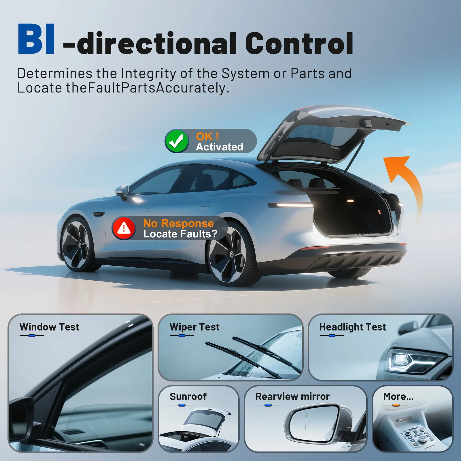 VDIAGTOOL VD80BT Full System Diagnostic Topology Map Scanner Bidirectional Scan Tool ECU Coding Key Programming Car Diagnostic