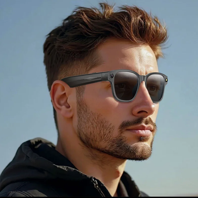 

Новые умные очки Ai с 8-миллионными камерами для музыки, Bluetooth-солнцезащитные очки для стрельбы, прослушивания звука в музыкальные очки