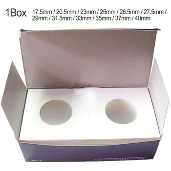 50PCS Coin Holders Stamp Holder 17.5-40mm Storage Box Storage Case Storage Holders Coin Commemorative Coin Storage Cardboard