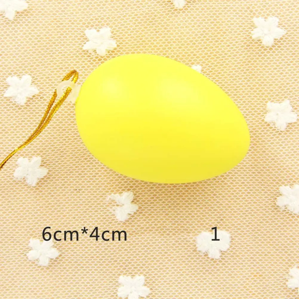12Pcs Colored Plastic Easter Egg Shells Realistic Simulation Eggs DIY Graffiti Craft Supplies for Easter Hunt Educational