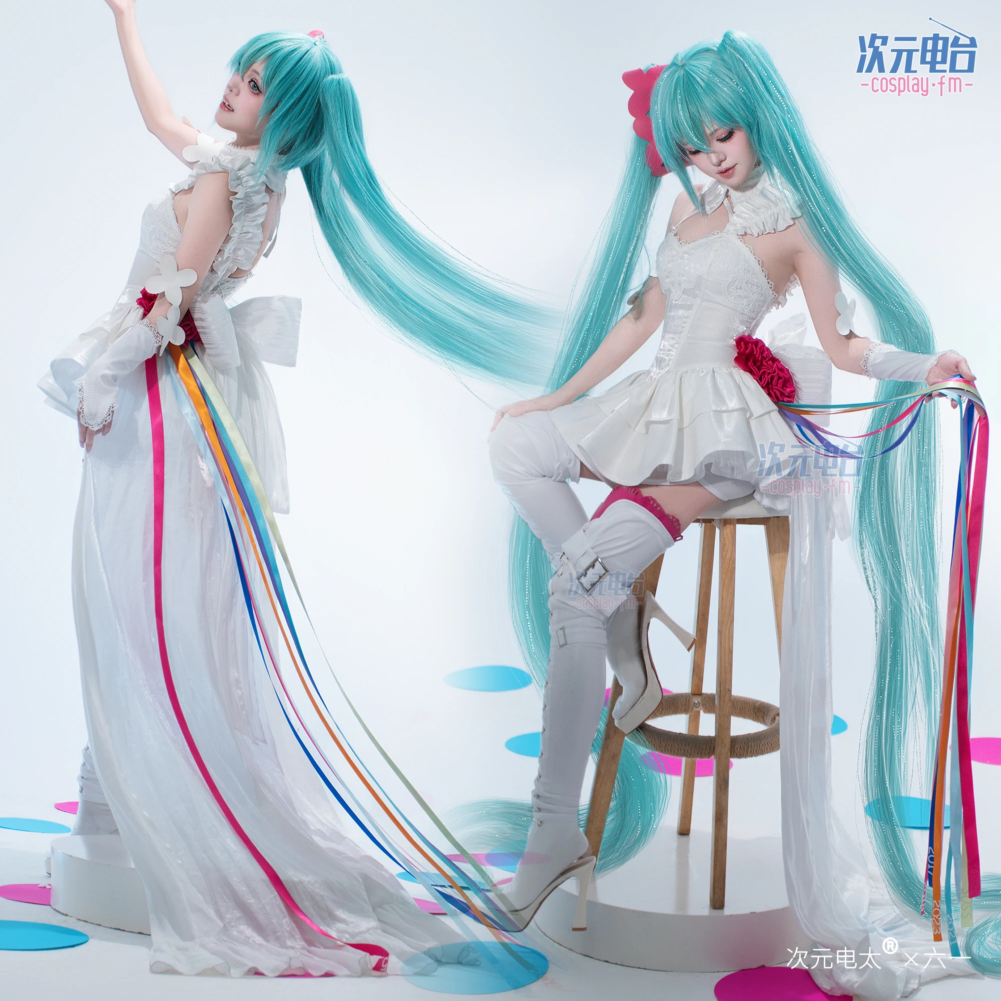 فستان سباق مثير من أنيمي 2026 Miku Cos للنساء أزياء تنكرية للهالوين #3