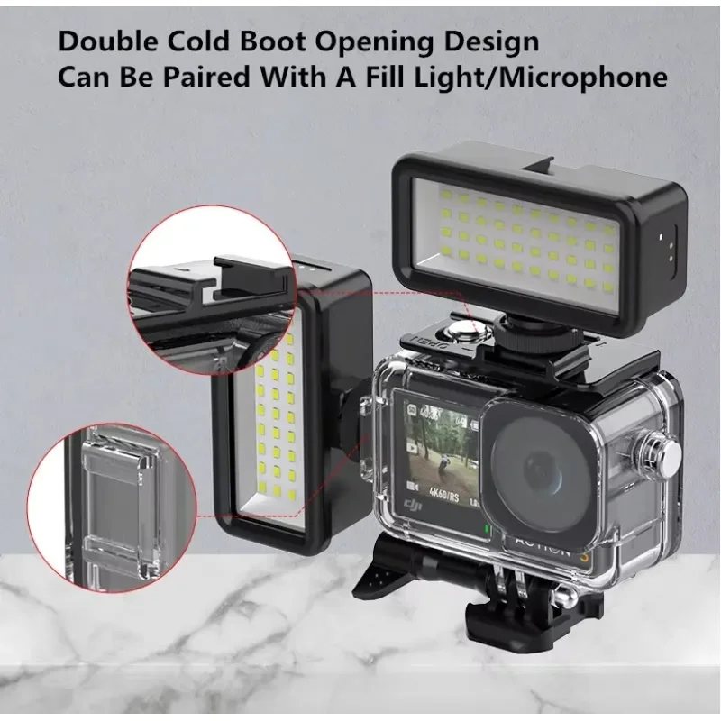 Waterproof Diving Underwater Protective Housing Shell for DJI Osmo Action 5 Pro 4 3, Protective Case with Anti‑Fog Inserts