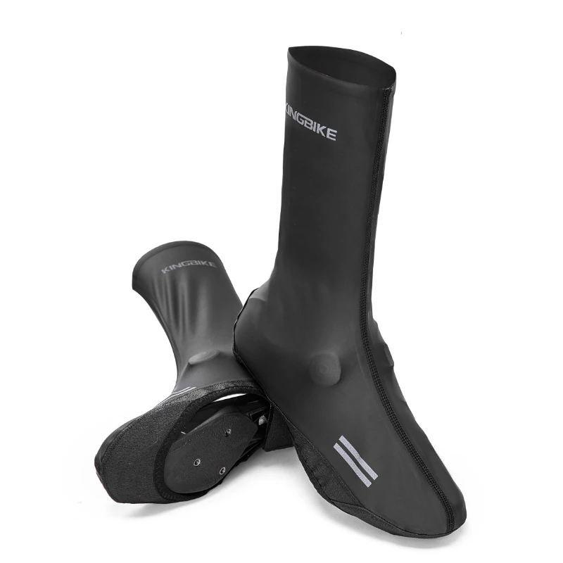 

KINGBIKE Bike Cycling Shoes Covers Waterproof, Full Bicycle Overshoes for Men Women,Black White Road Mountain Bike Booties