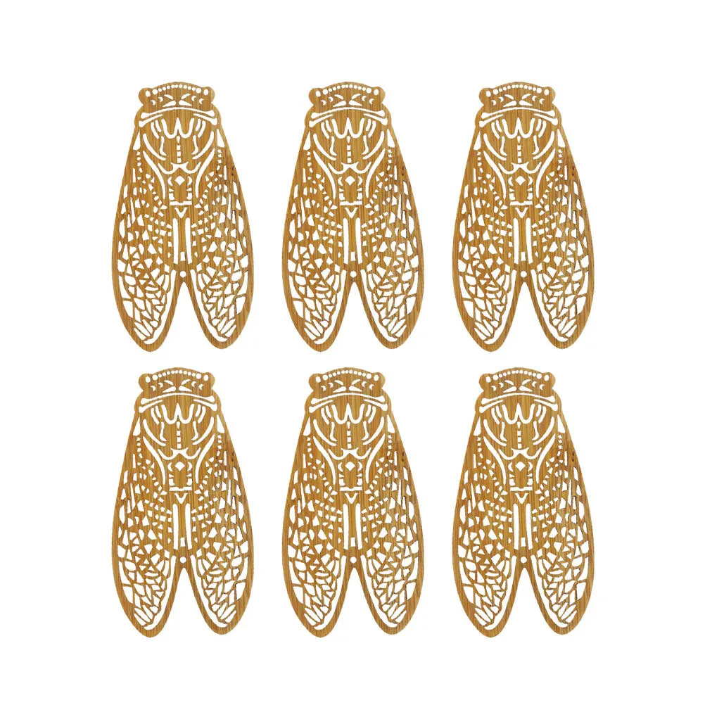 6 قطع من الإشارات المرجعية المصنوعة من الخشب الطبيعي لقراءة الملاحظات وحروف الحب والتقويم واستخدام الهدايا الإبداعية واللوازم المكتبية المدرسية #2