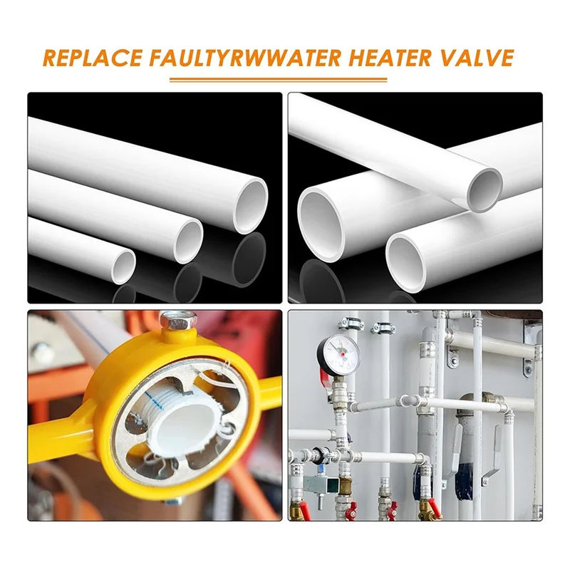 

6 Piece PVC Thread Maker Tool, Yellow Metal With 1/2 Inch 3/4 Inch 1 Inch Dies Reusable PVC Pipe Threader Plumbing
