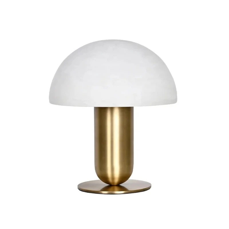 

Modern Hotel Villa Bedroom Dining Room Art Decorative Mushroom Decorative Brass Alabaster Marble
