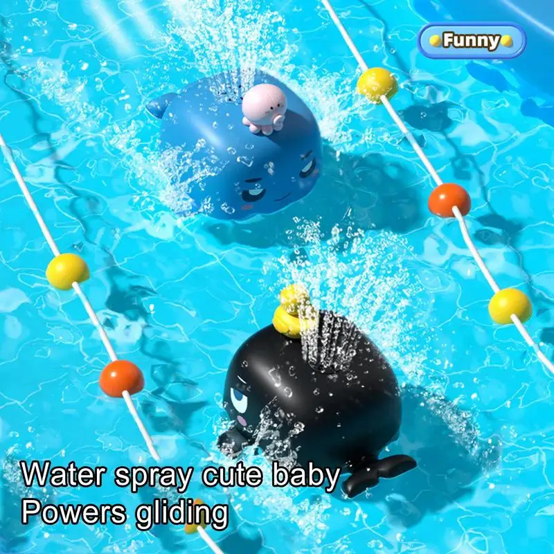 Whale Water Spray Toy Fun Electric Whale Toys Bathtub Supplies for Easter Outside Play Friends Family Toddler Play Swimming