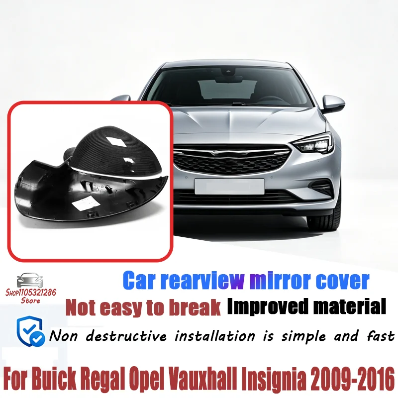 For Buick Regal Opel Vauxhall Insignia 2009-2016 ABS Rearview Car Side Mirror Cover Wing Cap Exterior Door Trim Replacement Part