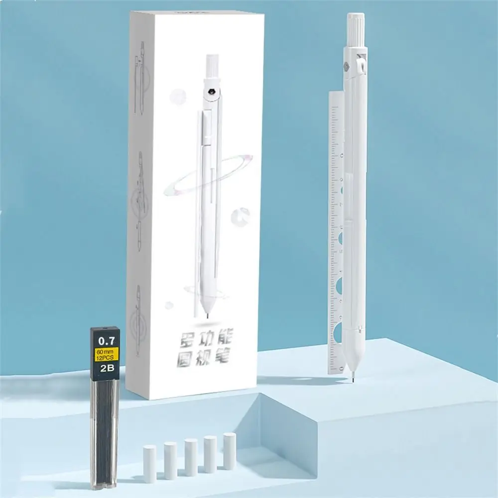 High Precision Compass Pencil Ruler Eraser Drawing Math Compasses Stationery Adjustable Geometry Compass Art Design