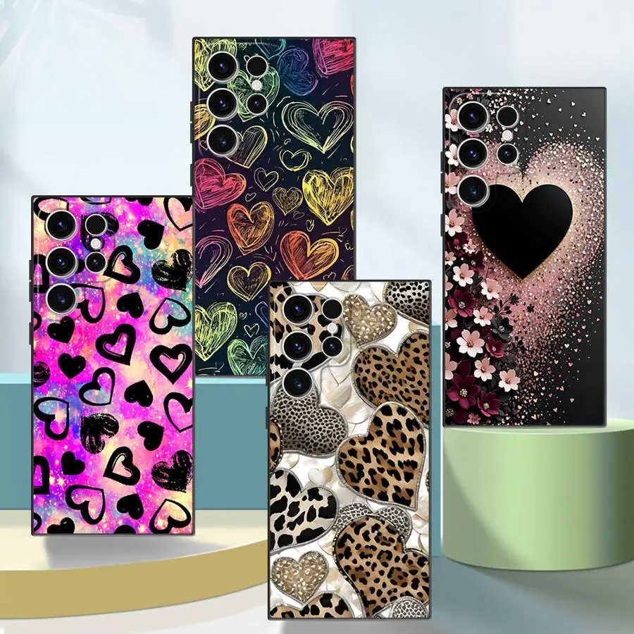 حافظة لهاتف سامسونج جالاكسي نوت S9 20 الترا 9 10 بلس 8 S8 S10 فن الحب الرائع #1