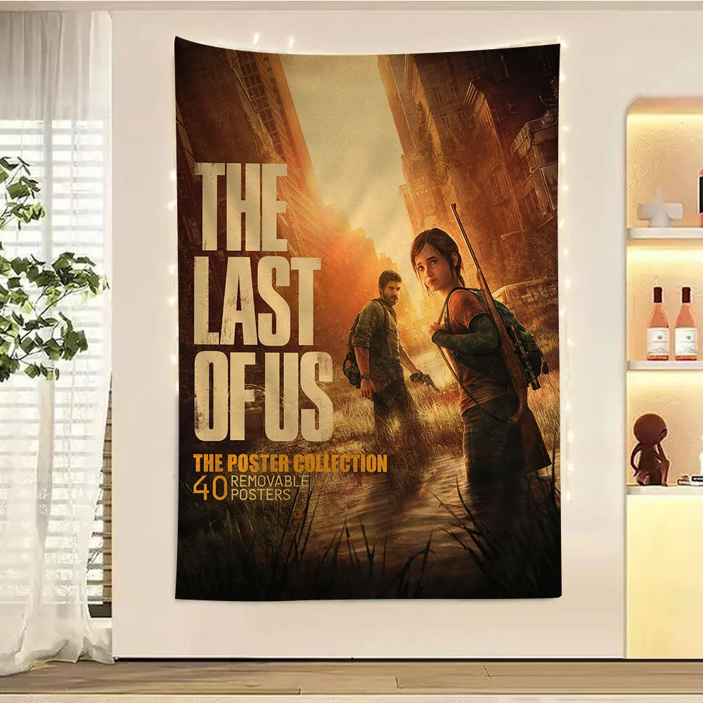 

Last Of Us DIY Wall Tapestry Hippie Flower Wall Carpets Dorm Decor Wall Art Decor