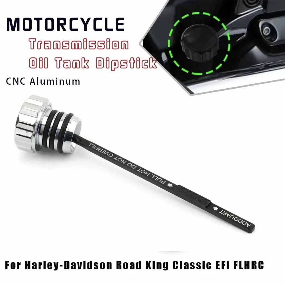 

Motorbike Tank Gauge Engine Oil Dipstick For Harley-Davidson Road King Classic EFI FLHRC Custom Electra Street Glide Ultra FLHX