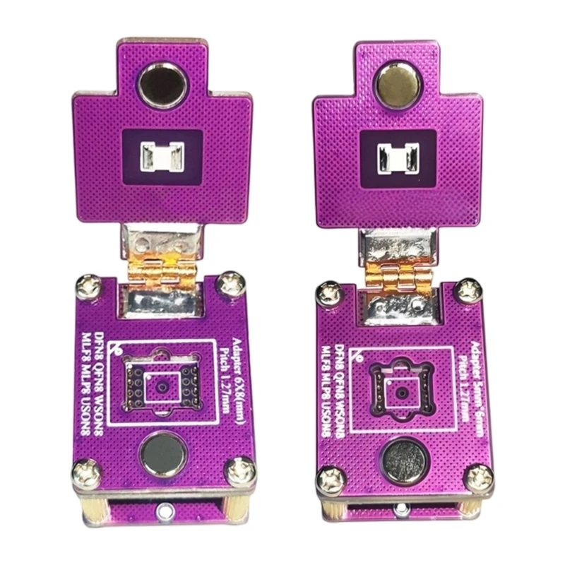 8 Pin Locking Lid Test Holder for WSON8 MLF8 QFN8 Repair Tasks Accessories 