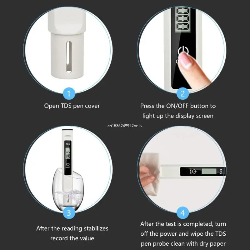 TDS Digitals Water Tester Pen Water Quality Purity Check Analysis Meter for Home