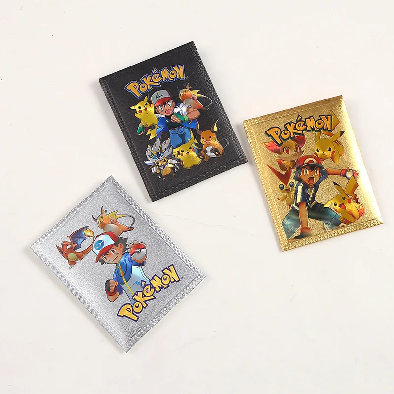 10PCS Pokemon Cards Deck Box Pikachu English Party Games Tabletop Matchmaking Card Set Pokemon Cards' Carte Collection Kids Toys