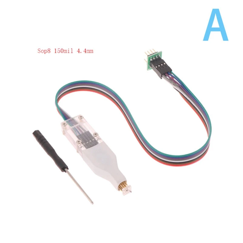 2 uds Sop8 Chip descargar quemar escribir sonda resorte aguja Flash Eeprom Chip quemador Cable Sop8 208Mil 5,8 Mm 150Mil 4,4 Mm