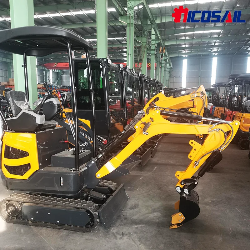 شحن مجاني CE EPA Kubota Engine Farm متعدد الوظائف جديد 2 طن، 3 طن و1.5 طن حفارات صغيرة مجنزرة هيدروليكية