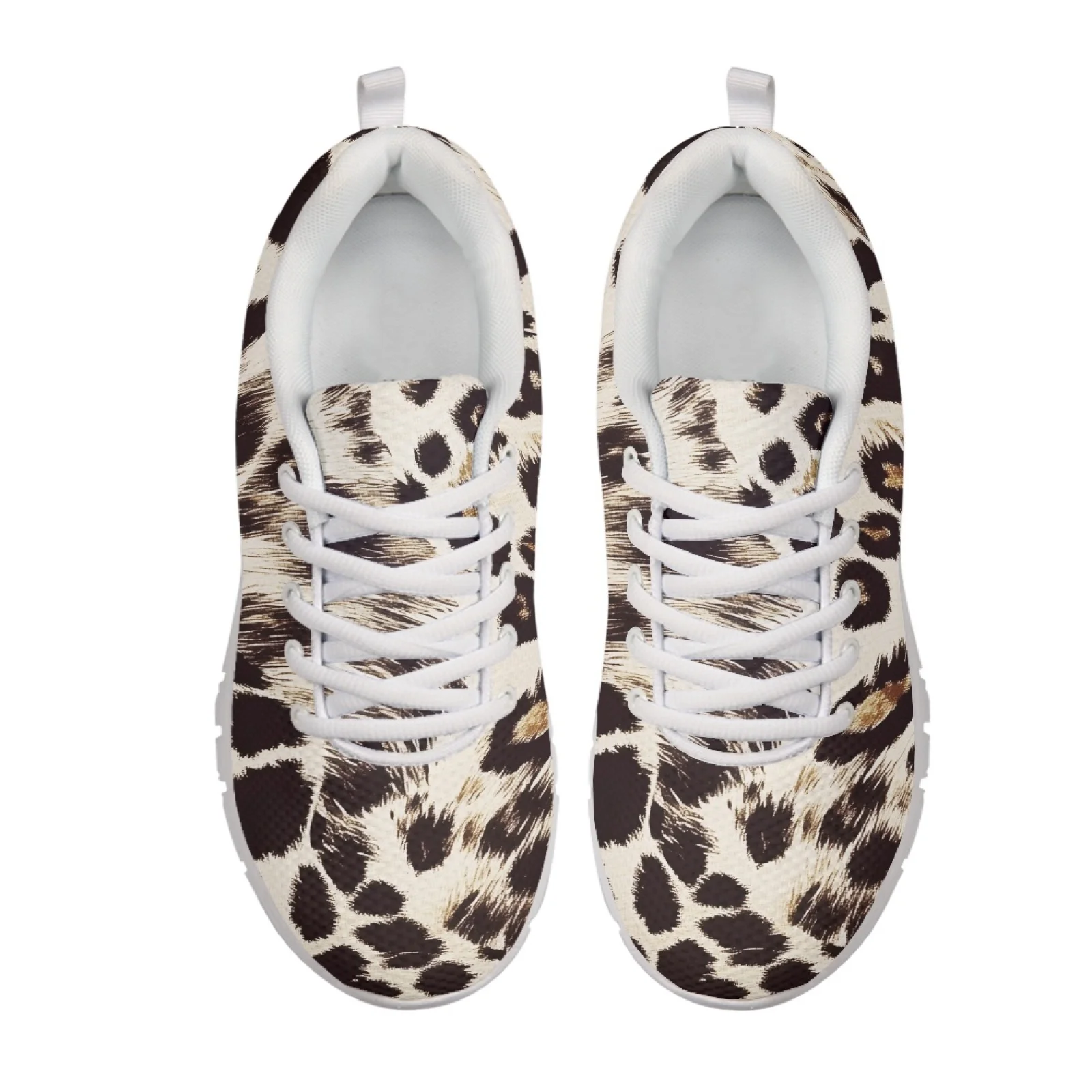 Coloranimal Leopard Print 2026 New Athletic Trainers Mens Sports Lace up Running Sneakers for Women