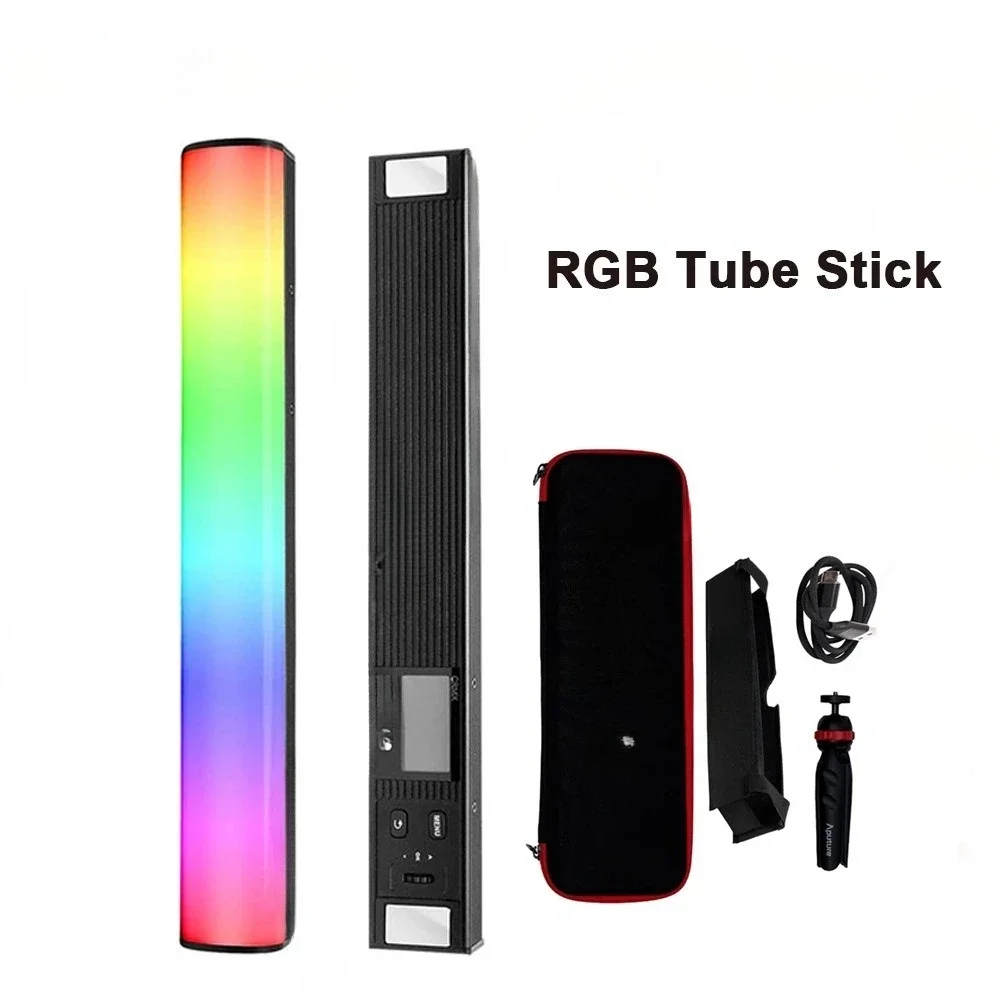 Handheld LED Photography Light Stick Adjustable Brightness Ambient Background Light for Studio Photo Video Shooting