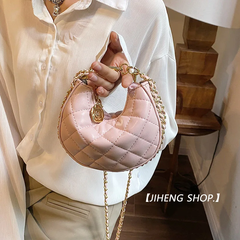 Women Crossbody Bag 2023 New Chain Solid Color Casual Simple Sweet  Mini Bag Crossbody Bags for Women Purses and Handbags