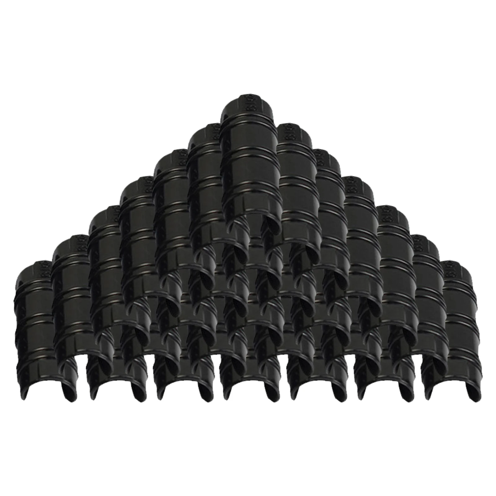 

30pcs Greenhouse 20Mm Pipe Durable Tunnel Clamp Film Clip Black Shade Net Clamps Film Connectors Garden Tube Clamp