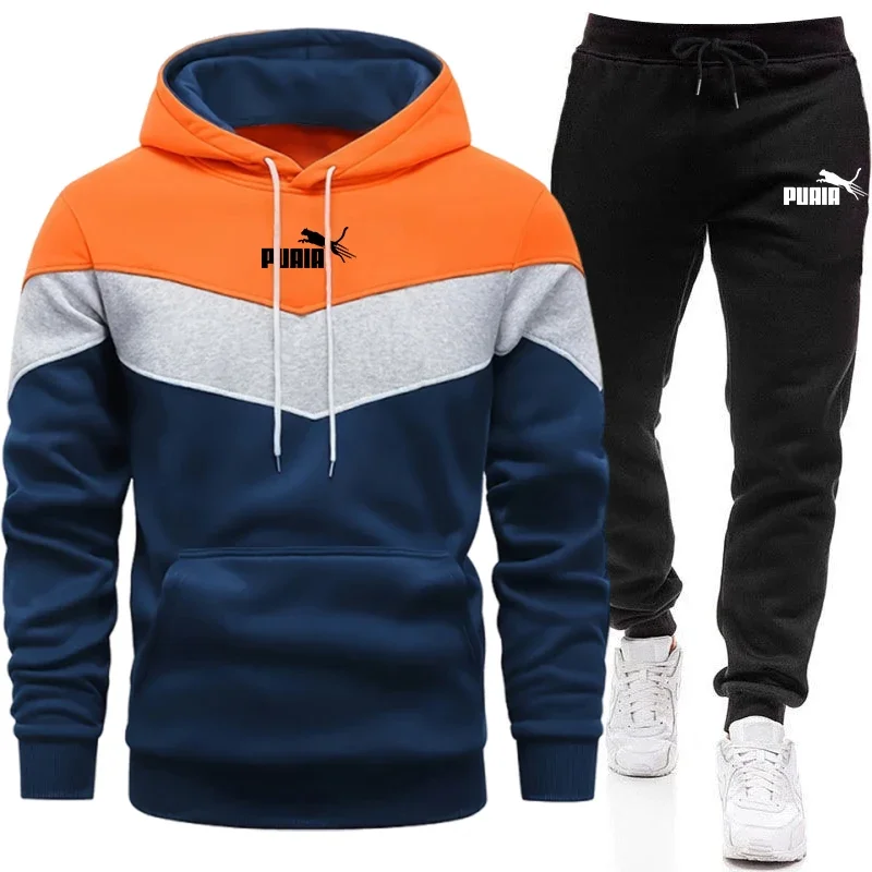 Men's Set/Hoodie/Pants 2026 Autumn Winter Daily Casual Fashion Sportswear Hooded Sweatshirt & Sweatpants Outdoor Jogging Outfits view 5