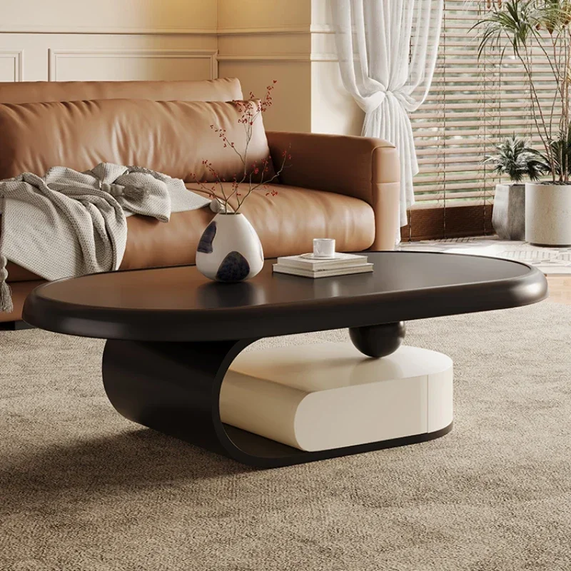 Italian Simple Coffee Table Aesthetic Fashion Fashion Design Modern Side Table Clear Unique Mesa Auxiliar Lounge Furniture