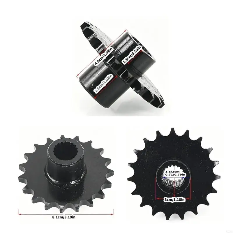 M76E 19 Zähne 428 Ketten-Frontantriebsrad für GY6 150Cc-Servicearbeiten – Detail 6
