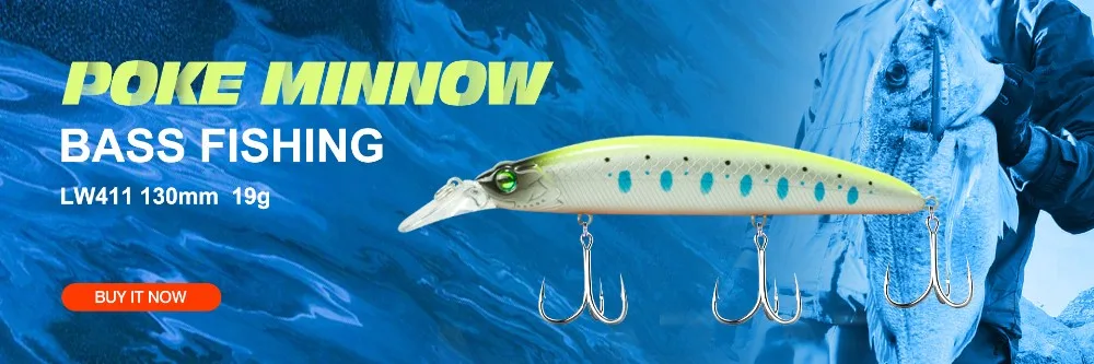 Hunthouse Original G-control Minnow Wobbler Angelköder Sinking Langsam Harter Köder 95mm 120mm Salzwasser Für Forelle Bass Fischgerät – Detail 3