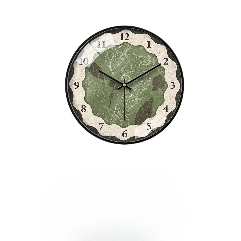 

Настенные часы для гостиной в средневековом стиле, бесшумные, современные, декоративные, в стиле лёгкой роскоши.