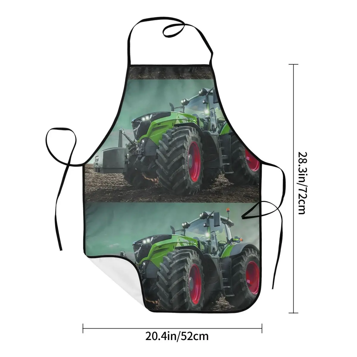 Farming Tractor Fendt Apron Chef Cooking Tablier Waterproof Bib Kitchen Cleaning Pinafore for Women Men Painting
