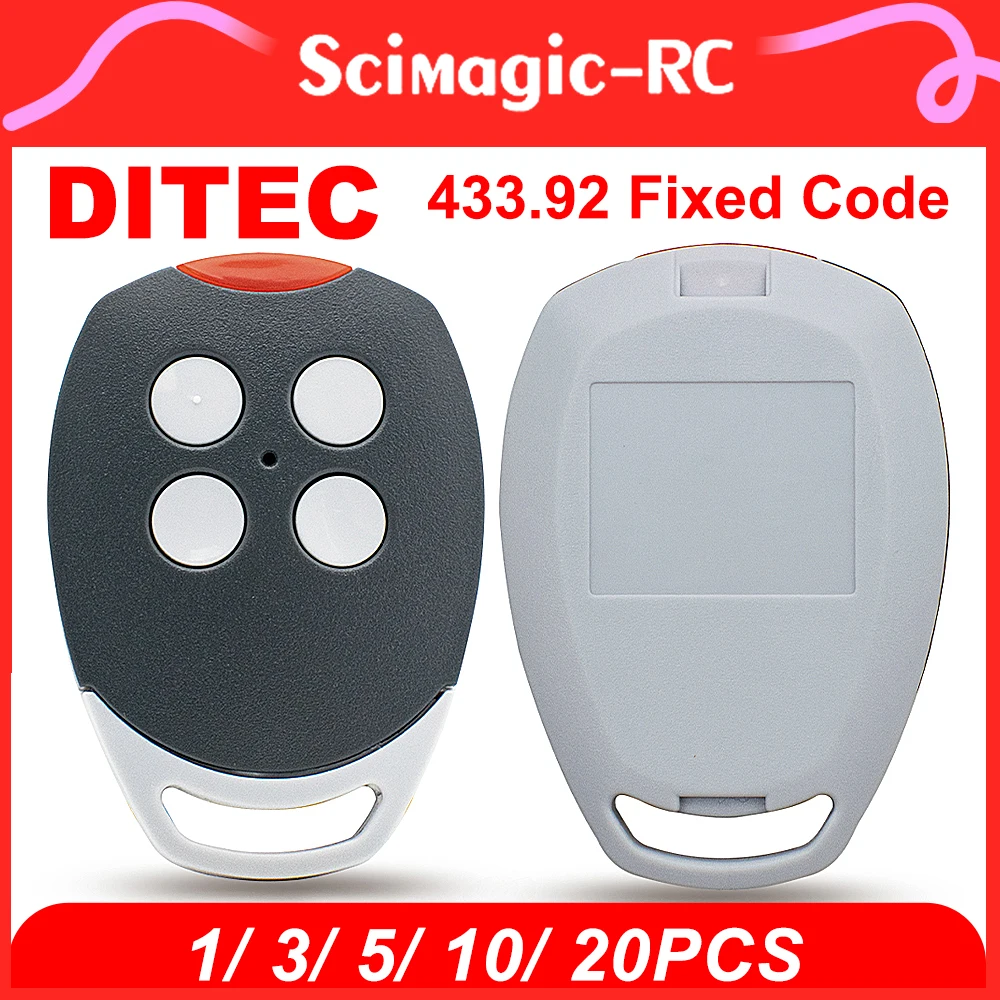 

1/3/5/10/20PCS DITEC GOL4C Garage Remote Control Universal Clone 433.92MHz Fixed Code Gate Door Opener Command