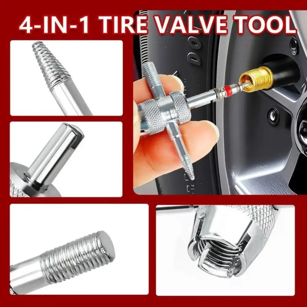 

New Alloy Tire Valve Stem Removal Tool Non Slip Effortless Replacement Tire Valve Tools Tire Valve Tool for Automotive Bikes