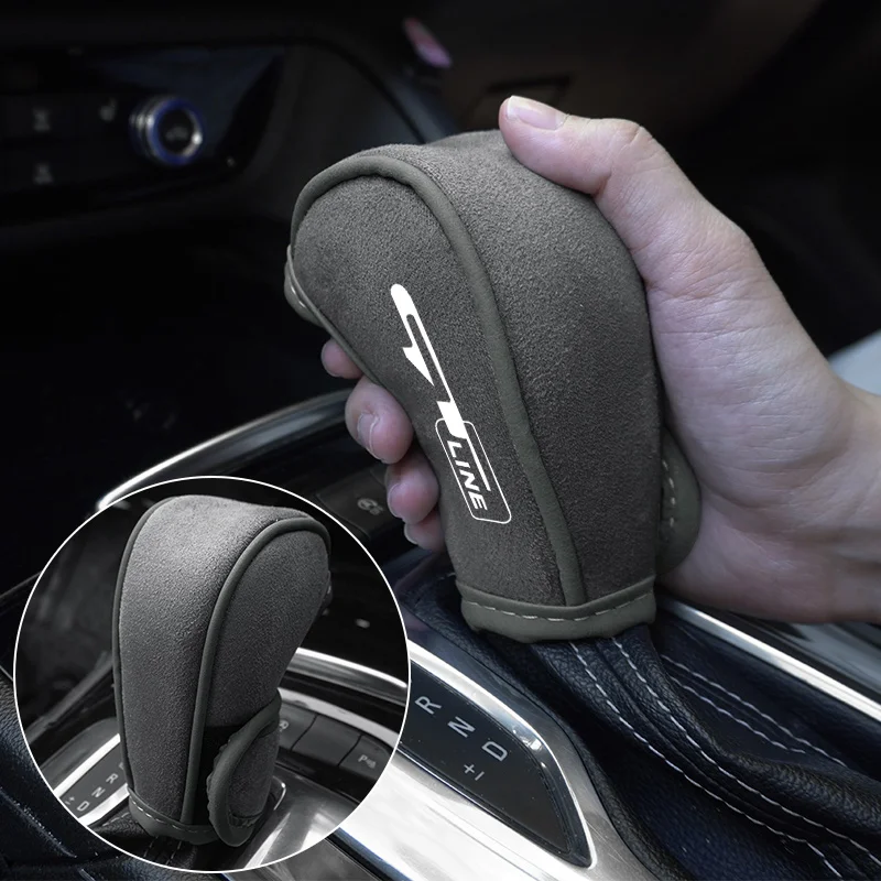 

Car Shift Handle Cover Wear-resistant Non-Slip Shift Knob Cover for Kia GTLine Sportage Cerato Optima K5 Carens Picanto Sorento